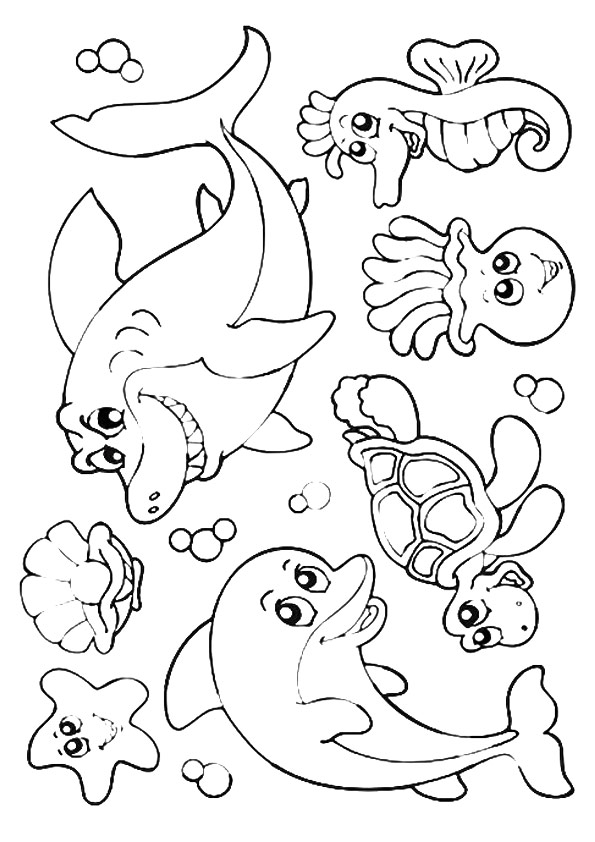 colouring pages click on the image to enlarge it then right click to save it to your computer for printing - Under The Sea Coloring Pages 2 colouring pages click on the image to enlarge it then right click to save it to your computer for printing - Under The Sea Coloring Pages 2